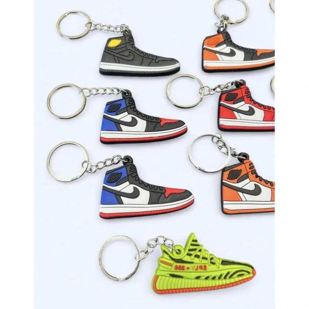 Jordan 1 and Yeezy 350 keychains Lot of 11 keychains